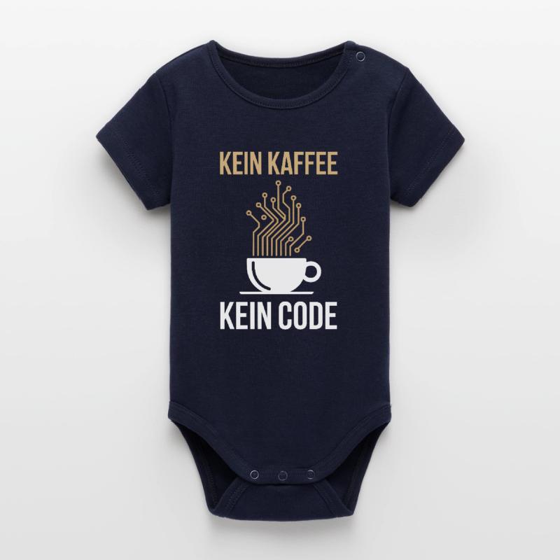 Kein Kaffee Kein Code Programmierer Informatiker Organic Kurzarm-Babybody von Stanley/Stella