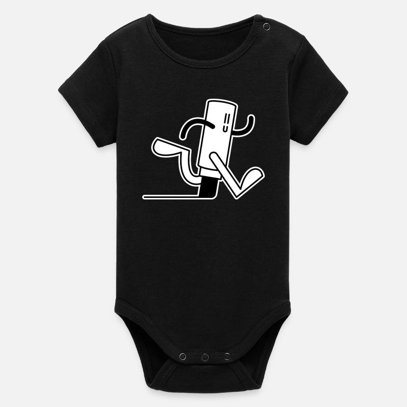 Monsieur Marker - Body bébé manches courtes bio Stanley/Stella - noir