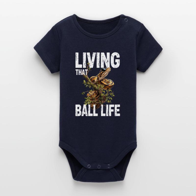 Python roi Serpents Amateurs de terrarium Python Body bébé manches courtes bio Stanley/Stella