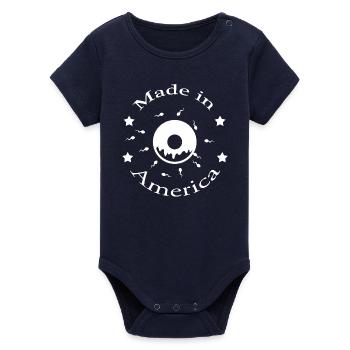 Made in America - Body bébé manches courtes bio Stanley/Stella - marine - Devant