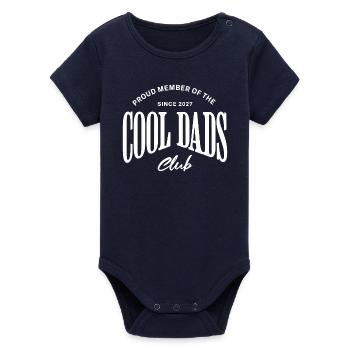 Papa 2027 - Membre fier du Club des Pères Cool - Body bébé manches courtes bio Stanley/Stella - marine - Devant