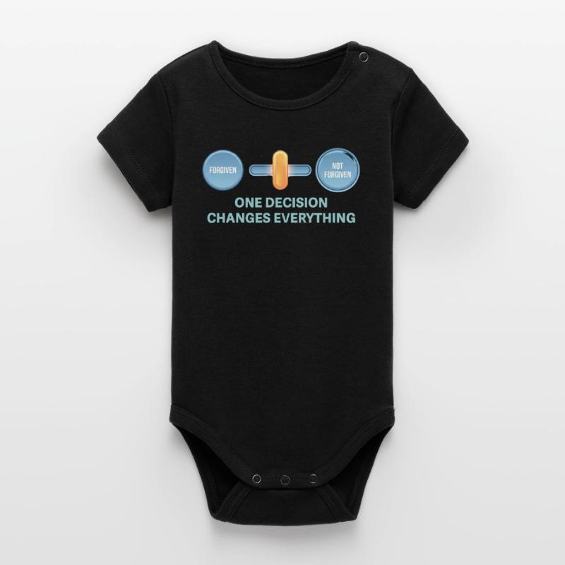 One decision changes everything Organic Short Sleeve Baby Bodysuit by Stanley/Stella