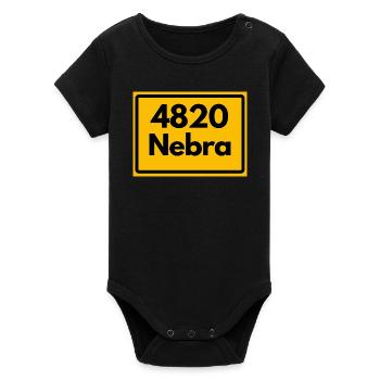 ANCIEN CODE POSTAL 4820 NEBRA HEIMATSTOLZ - Body bébé manches courtes bio Stanley/Stella - noir - Devant