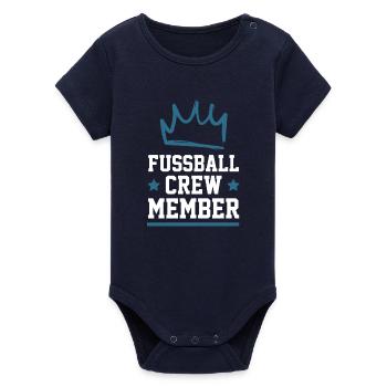 Équipe de football - Body bébé manches courtes bio Stanley/Stella - marine - Devant