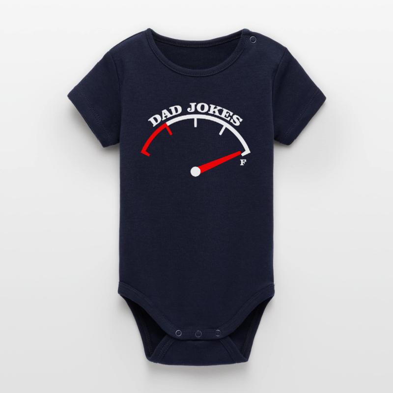 Conception du Tee Meter Dad Jokes Body bébé manches courtes bio Stanley/Stella