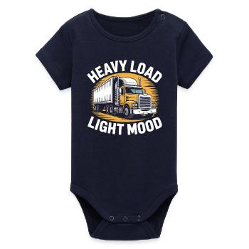 Chauffeur professionnel de camion cadeau - Body bébé manches courtes bio Stanley/Stella - marine - Devant