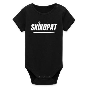 SKIKOPAT! - Organic Kurzarm-Babybody von Stanley/Stella - Schwarz - Vorne