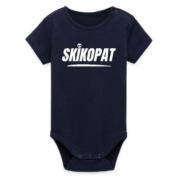 SKIKOPAT! - Organic Kurzarm-Babybody von Stanley/Stella - Navy - Vorne