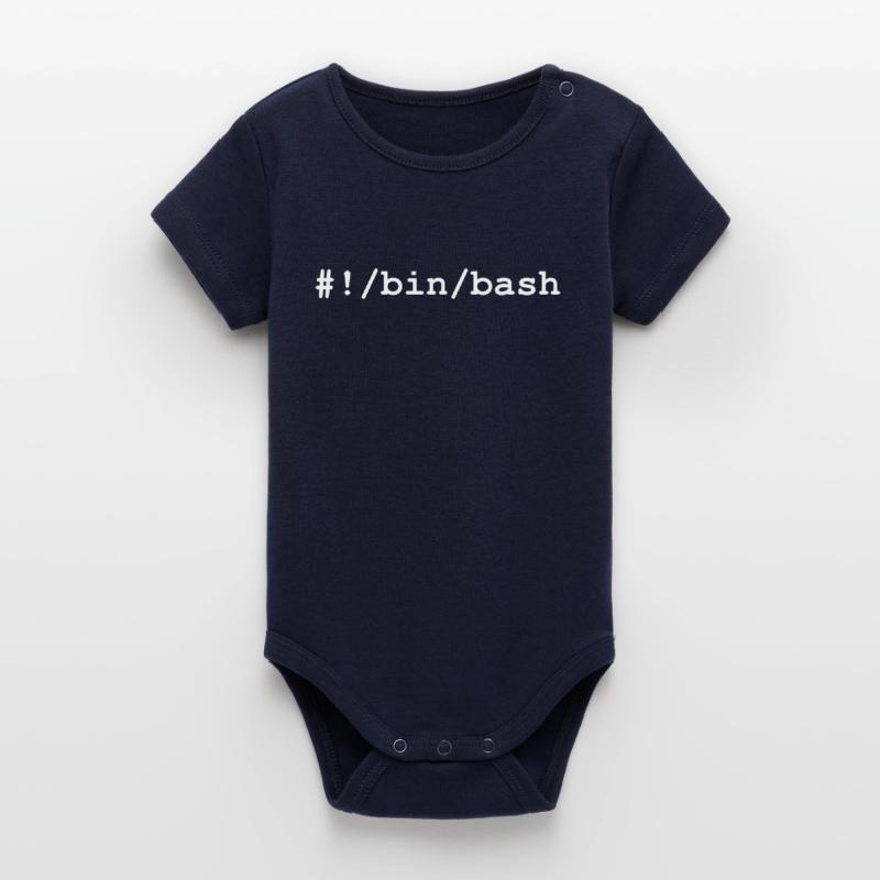 Shell bash / bourne-again sous Linux et Unix Body bébé manches courtes bio Stanley/Stella