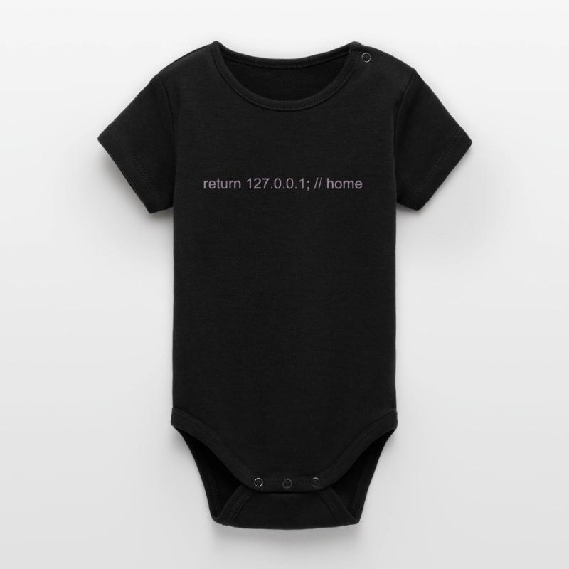 Programmierer Nerd IT Witz Developer Zuhause Organic Kurzarm-Babybody von Stanley/Stella