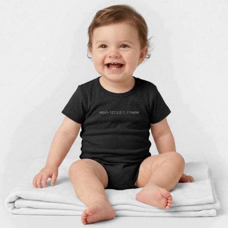 Programmierer Nerd IT Witz Developer Zuhause Organic Kurzarm-Babybody von Stanley/Stella