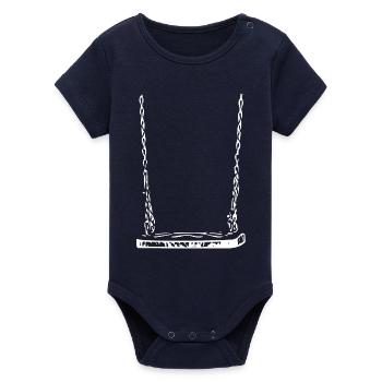 Schaukel - Organic Kurzarm-Babybody von Stanley/Stella - Navy - Vorne