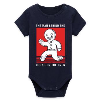 Futurs papas, futurs pères - Body bébé manches courtes bio Stanley/Stella - marine - Devant