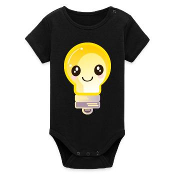 AMPOULE - Body bébé manches courtes bio Stanley/Stella - noir - Devant