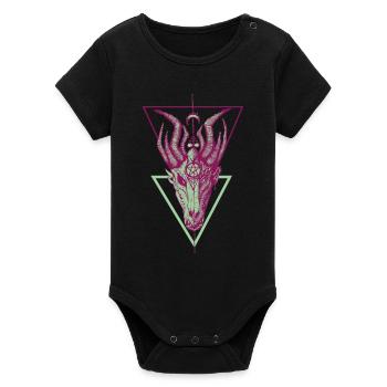 Death and Life - Organic Kurzarm-Babybody von Stanley/Stella - Schwarz - Vorne