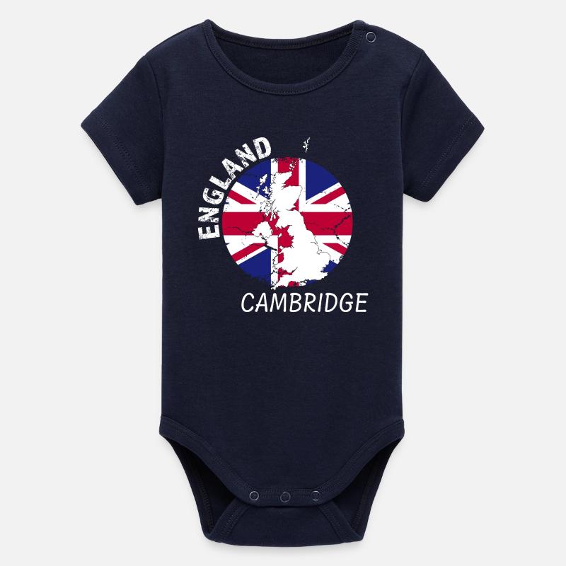 Cambridge - Body bébé manches courtes bio Stanley/Stella - marine