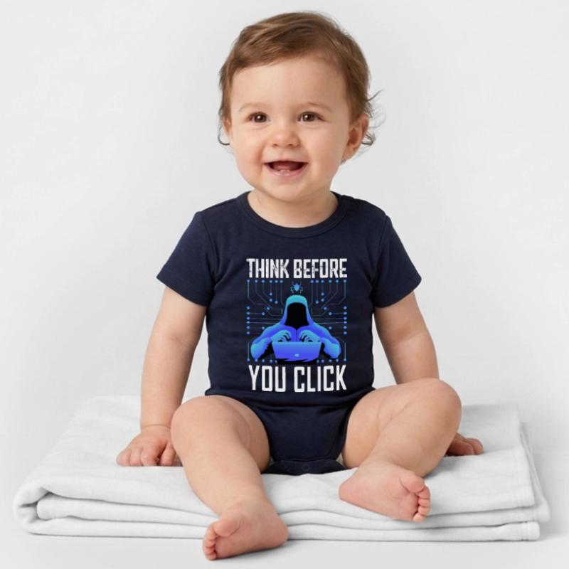 Hacker Hacker Programmeur Cybersécurité Linux Body bébé manches courtes bio Stanley/Stella