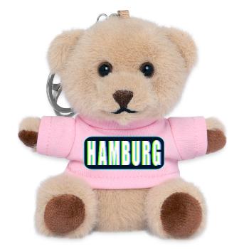 EDM HAMBURG - Teddy Schlüsselanhänger - Rosa - Vorne