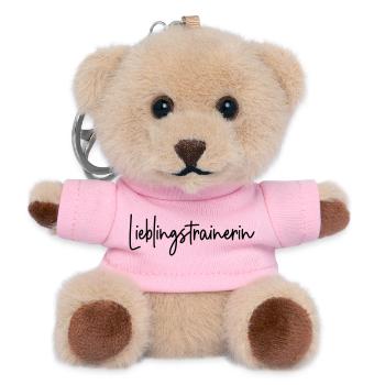 Lieblingstrainerin Trainerin - Teddy Schlüsselanhänger - Rosa - Vorne