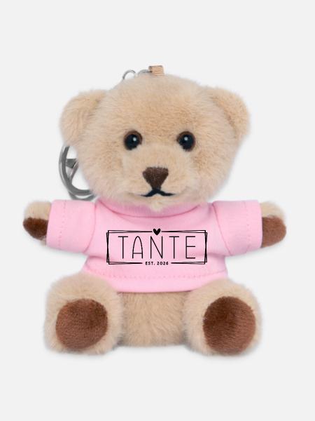 Tante Est. 2026 - Teddy Schlüsselanhänger - Rosa