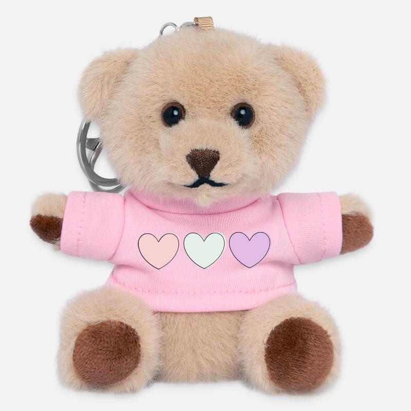 Muttertags Geschenk Mutter Muttertag Geschenkidee  - Teddy Schlüsselanhänger - Rosa