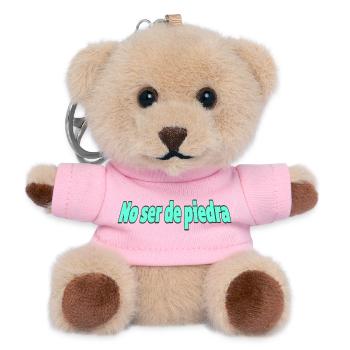 No_ser_de_piedra - Teddy Schlüsselanhänger - Rosa - Vorne