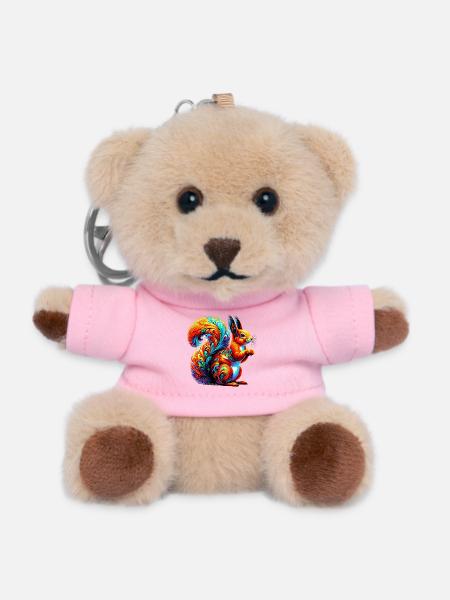 Eichhörnchen - Teddy Schlüsselanhänger - Rosa