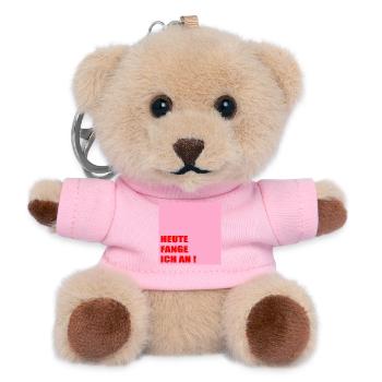 Motivation puissante, confiance en soi - Porte-clés ourson - rose - Devant