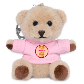 Motivation Marathon Run - Teddy Keyring - pink - Front