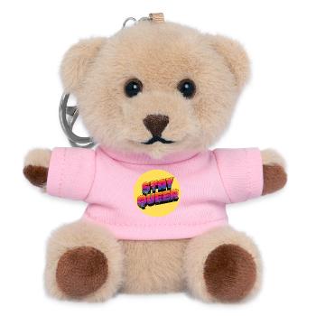 Graphique arc-en-ciel Stay Queer - Porte-clés ourson - rose - Devant