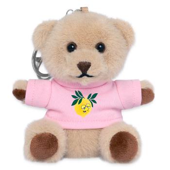 Müde Zitrone - Teddy Schlüsselanhänger - Rosa - Vorne