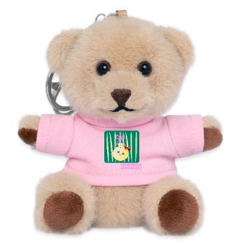 Weihnachten Weihnachtskugel Abhängen - Teddy Schlüsselanhänger - Rosa - Vorne