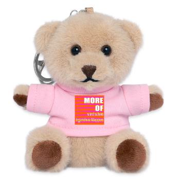 Optimismus Erfolg - Teddy Schlüsselanhänger - Rosa - Vorne