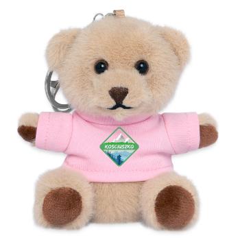 Geschenk für Kosciuszko - Teddy Schlüsselanhänger - Rosa - Vorne