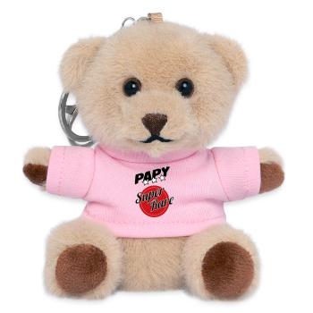 Super rare grandpa - Teddy Keyring - pink - Front