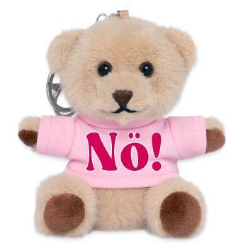 NÖ - NEIN SAGEN - Teddy Schlüsselanhänger - Rosa - Vorne