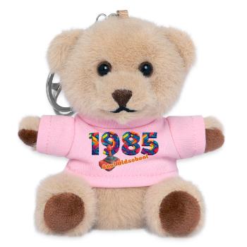 Jahrgang 1985 – Retro Joystick – Cool Oldschool - Teddy Schlüsselanhänger - Rosa - Vorne