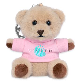 Wählerisch - Teddy Schlüsselanhänger - Rosa - Vorne