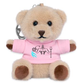 Alpha Aquarius Deluxe - Teddy Schlüsselanhänger - Rosa - Vorne