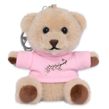 Kirschblüte - Teddy Schlüsselanhänger - Rosa - Vorne