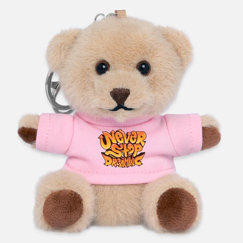 Never Stop Dreaming - Teddy Schlüsselanhänger - Rosa