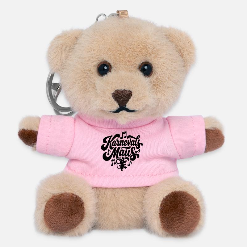 Karnevalsmaus Karneval Köln Kölner Karnevals Maus - Teddy Schlüsselanhänger - Rosa