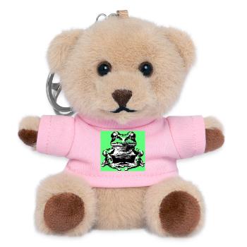 Frosch - Teddy Schlüsselanhänger - Rosa - Vorne