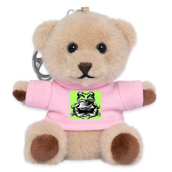 grenouille - Porte-clés ourson - rose - Devant