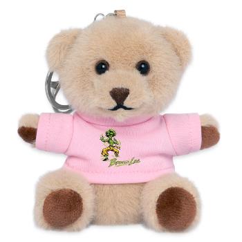 Brocco-Lee – Lustiger Brokkoli Kung-Fu Kämpfer - Teddy Schlüsselanhänger - Rosa - Vorne