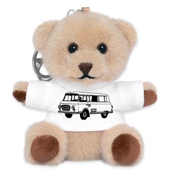 Barkas , Ostalgie , DDR Kult , Oldtimer (25) - Teddy Schlüsselanhänger - Weiß - Vorne