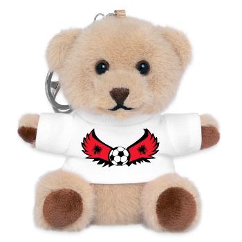 Fussball Albanien - Teddy Schlüsselanhänger - Weiß - Vorne