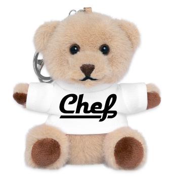 Chef - Teddy Schlüsselanhänger - Weiß - Vorne