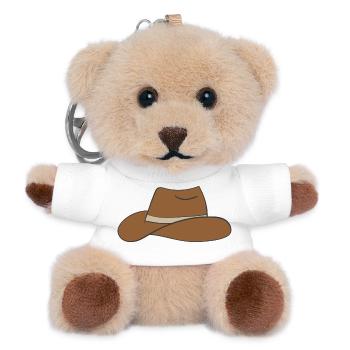 cowboy hut - Teddy Schlüsselanhänger - Weiß - Vorne