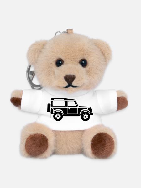 Defender D90 - Teddy Schlüsselanhänger - Weiß